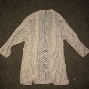 Cream crochet light cardigan